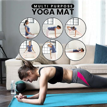 XN8 Yoga Mats Exercise Mat Gym Fitness Nonslip Pilates Aerobic Workout Bag Strap