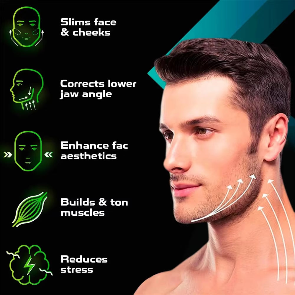Unisex Jaw Line Exercise Fitness Ball Trainer Muscle Neck Face Exerciser Toning