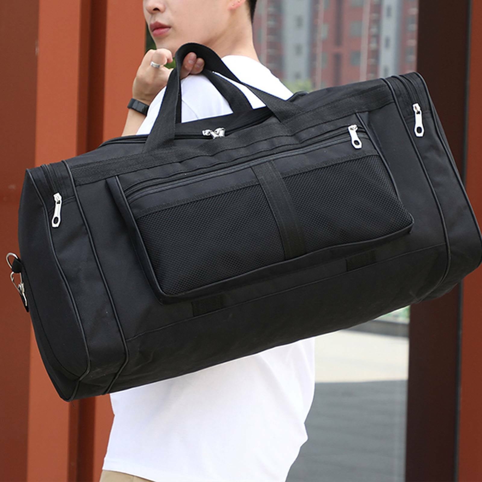 Mens Large Holdall Duffle Travel Bag Luggage Weekend GYM Sports Duffle New