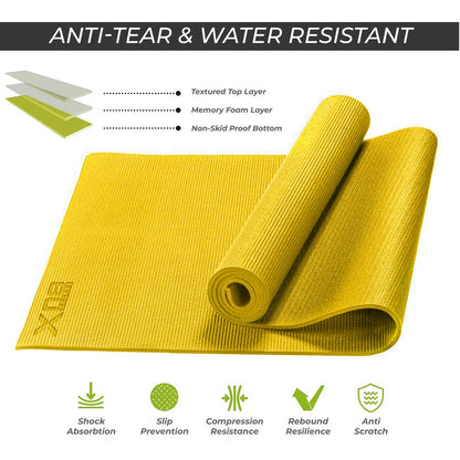 XN8 Yoga Mats Exercise Mat Gym Fitness Nonslip Pilates Aerobic Workout Bag Strap