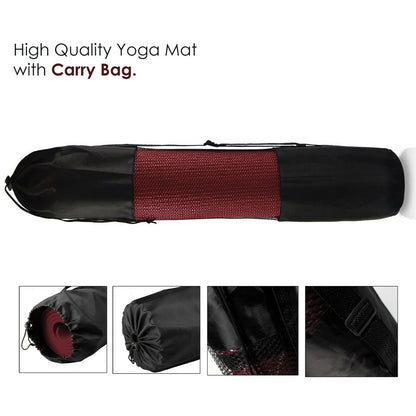 XN8 Yoga Mats Exercise Mat Gym Fitness Nonslip Pilates Aerobic Workout Bag Strap