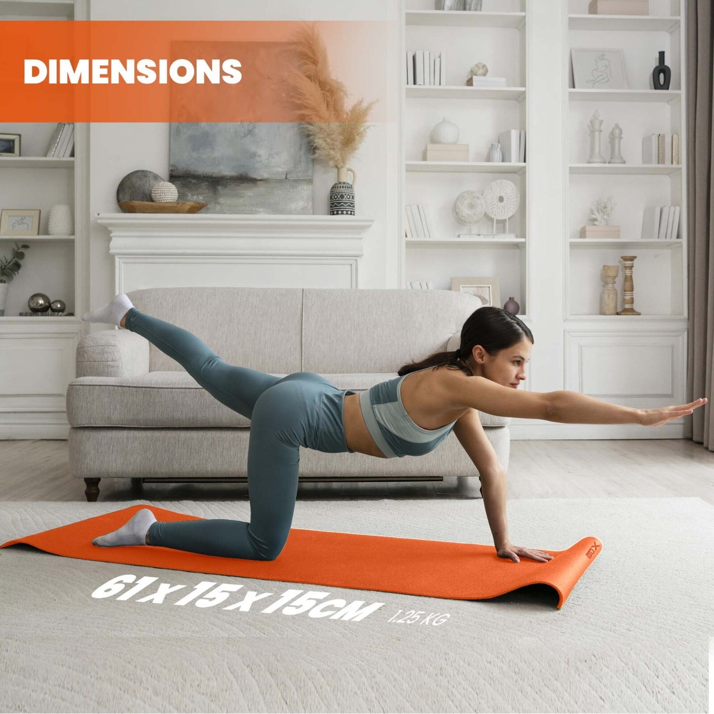XN8 Yoga Mats Exercise Mat Gym Fitness Nonslip Pilates Aerobic Workout Bag Strap