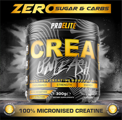 CREATINE MONOHYDRATE POWDER 5000MG 300G UNFLAVOURED MUSCLE GROWTH STRENGTH GAINS