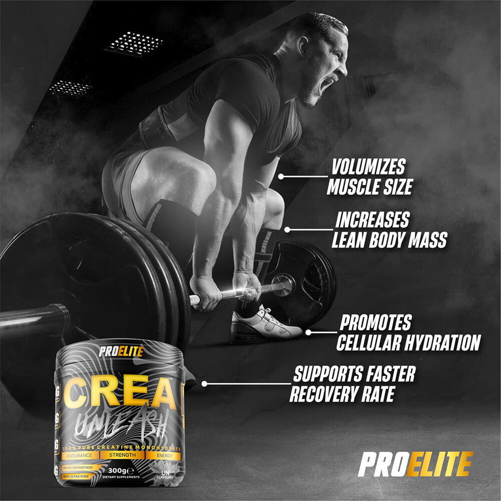 CREATINE MONOHYDRATE POWDER 5000MG 300G UNFLAVOURED MUSCLE GROWTH STRENGTH GAINS
