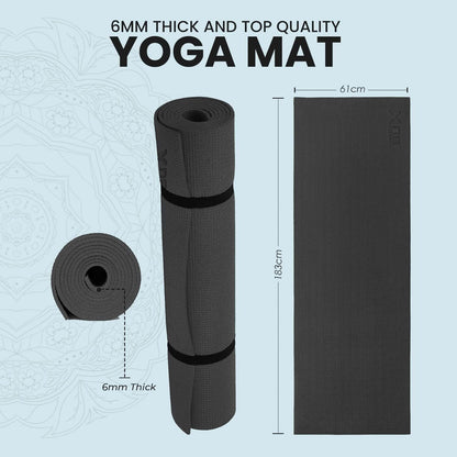 XN8 Yoga Mats Exercise Mat Gym Fitness Nonslip Pilates Aerobic Workout Bag Strap