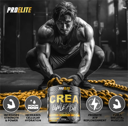 CREATINE MONOHYDRATE POWDER 5000MG 300G UNFLAVOURED MUSCLE GROWTH STRENGTH GAINS