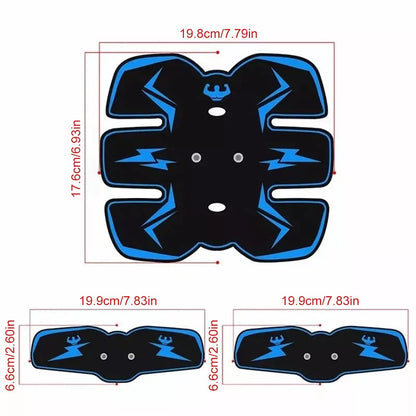 Rechargeable EMS Abdominal Muscle Stimulator ABS Trainer Toner Fitness Belt