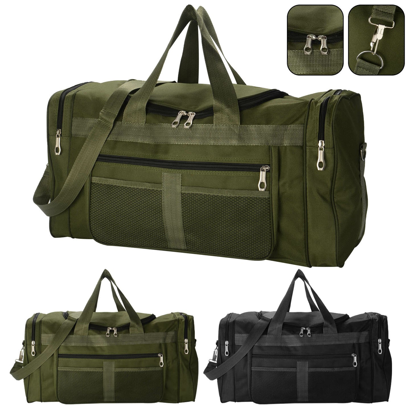 Mens Large Holdall Duffle Travel Bag Luggage Weekend GYM Sports Duffle New