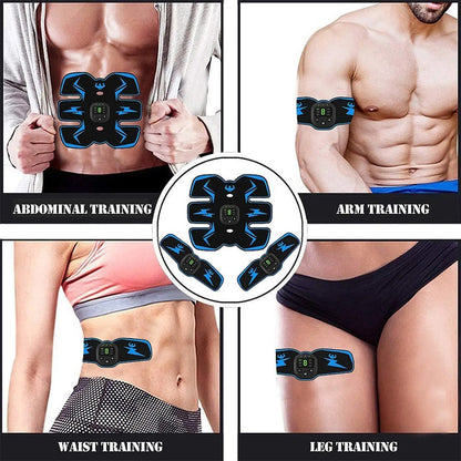 Rechargeable EMS Abdominal Muscle Stimulator ABS Trainer Toner Fitness Belt
