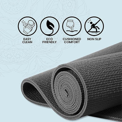 XN8 Yoga Mats Exercise Mat Gym Fitness Nonslip Pilates Aerobic Workout Bag Strap